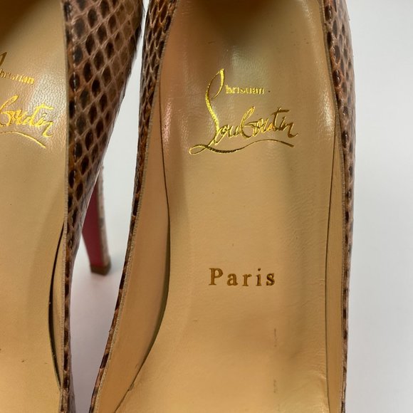 Christian Louboutin Altadama 140 Watersnake 36 - Picture 5 of 9
